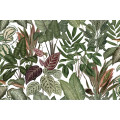 Безшовні фотошпалери Engraving leaves2